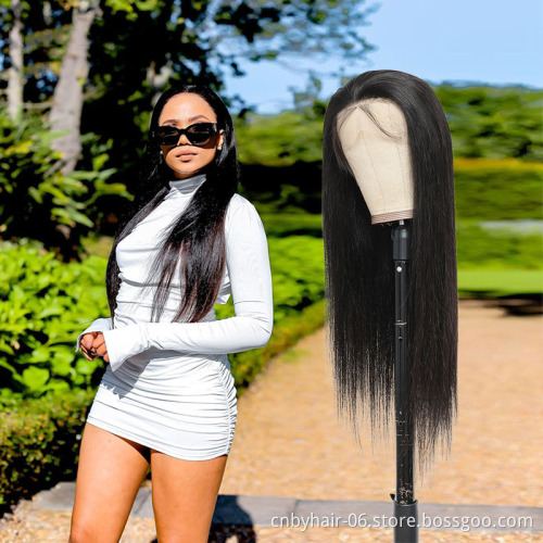 Vietnamese Natural Color Long Swiss Lace Straight Hair Wig Human Hair Toupee For Women 100% Raw Indian Human